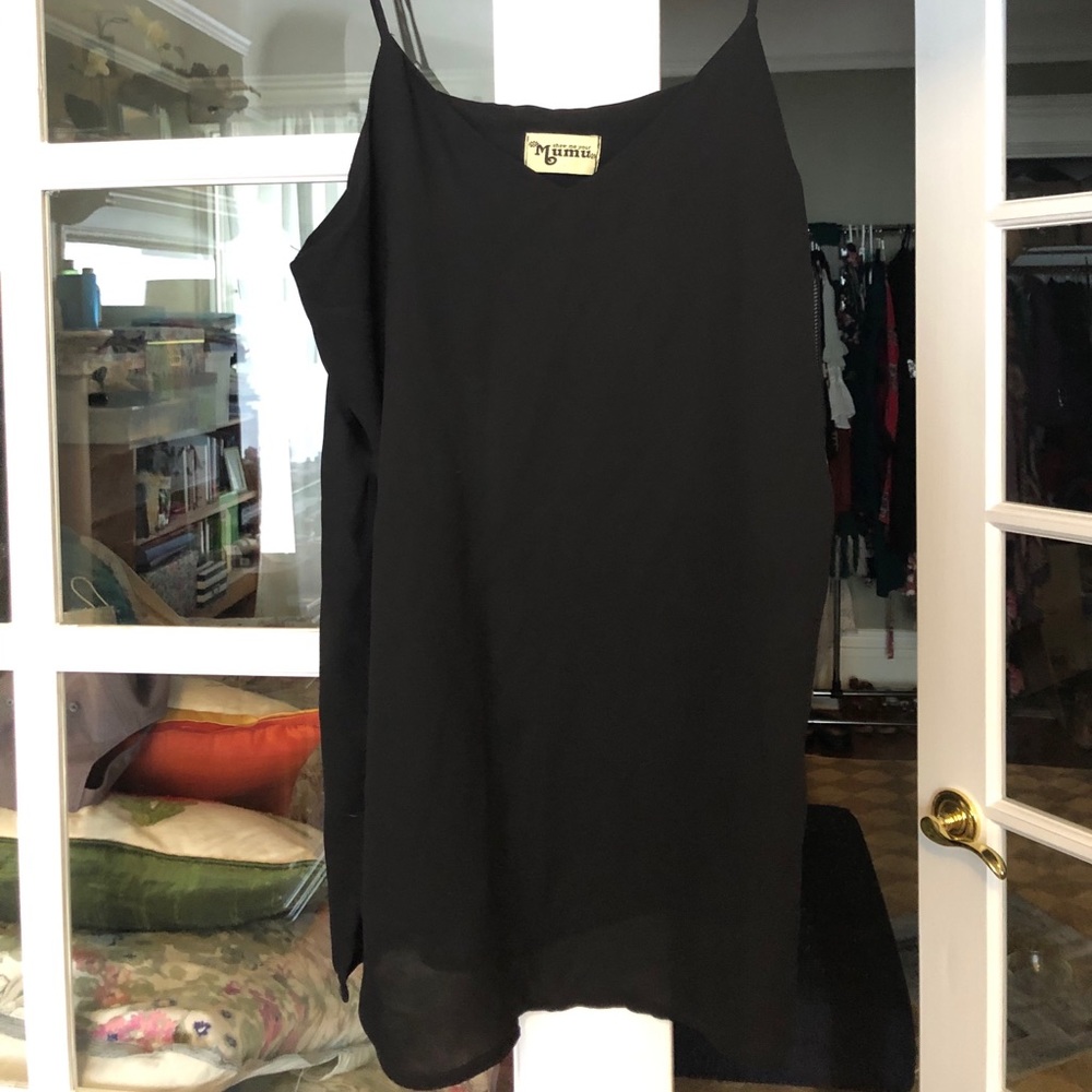 Show Me Your MuMu Black Slip Dress
